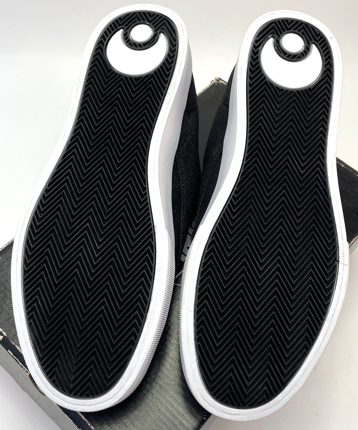 Osiris Shoes Mens " Slappy VLC Black Denim / White Low Top Sneaker Size 13