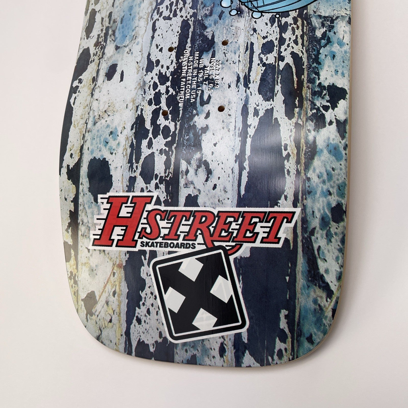 H-STREET SKATEBOARDS ART GODOY KILLER HYBRID BARRACUDA SKATEBOARD DECK USA MADE