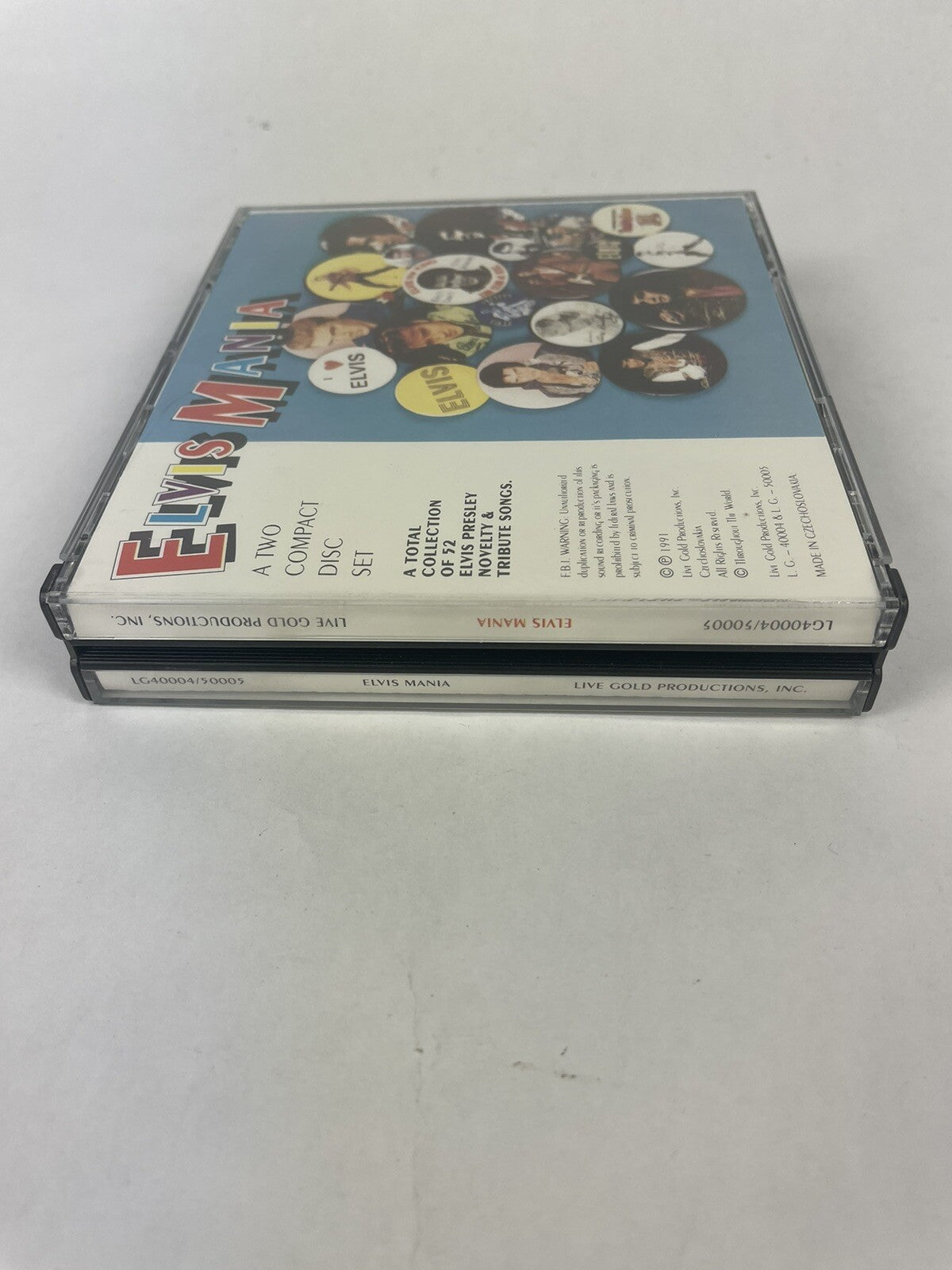 Elvis Mania Double CD, 1991 Czechoslovakian Import    #8 