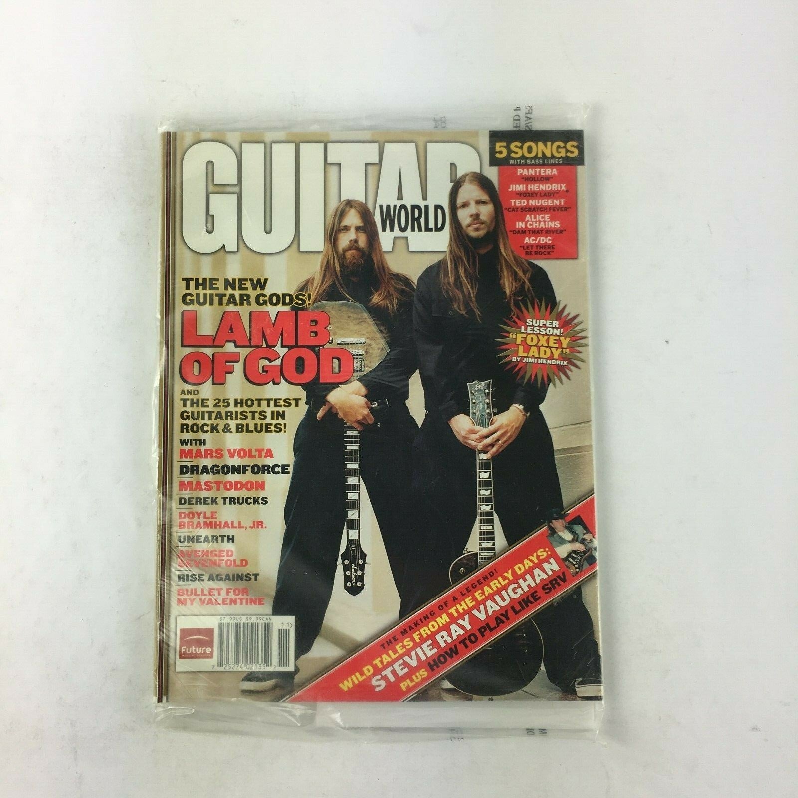 Guitar World Magazine The New Guitar Gods! Lamb of God Doyle Bramhall Mastodon
