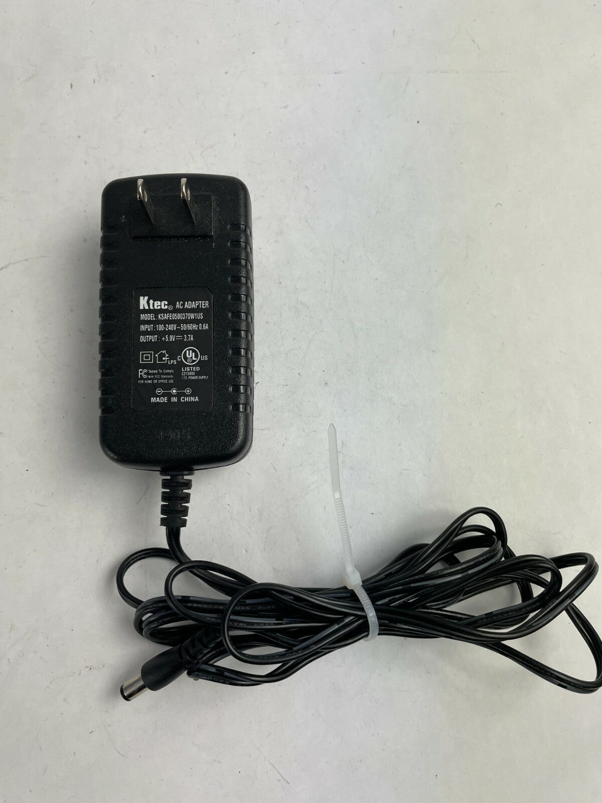 Genuine Ktec KSAFE0500370W1US Output 5.0 V 3.7 A Power Supply Adapter A78