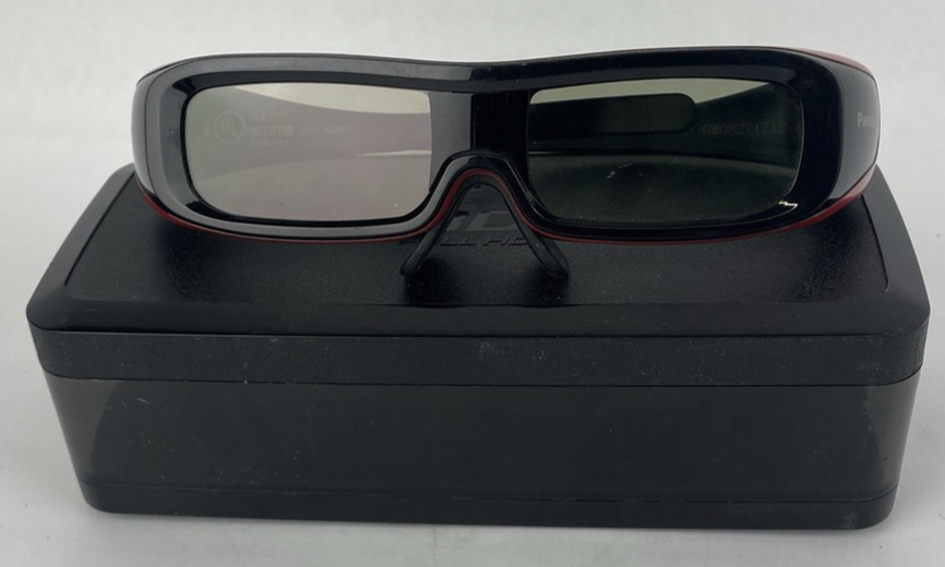 2 x Pairs OEM Panasonic TY-EW3D2S Active 3D Glasses – Rechargeable Red Black