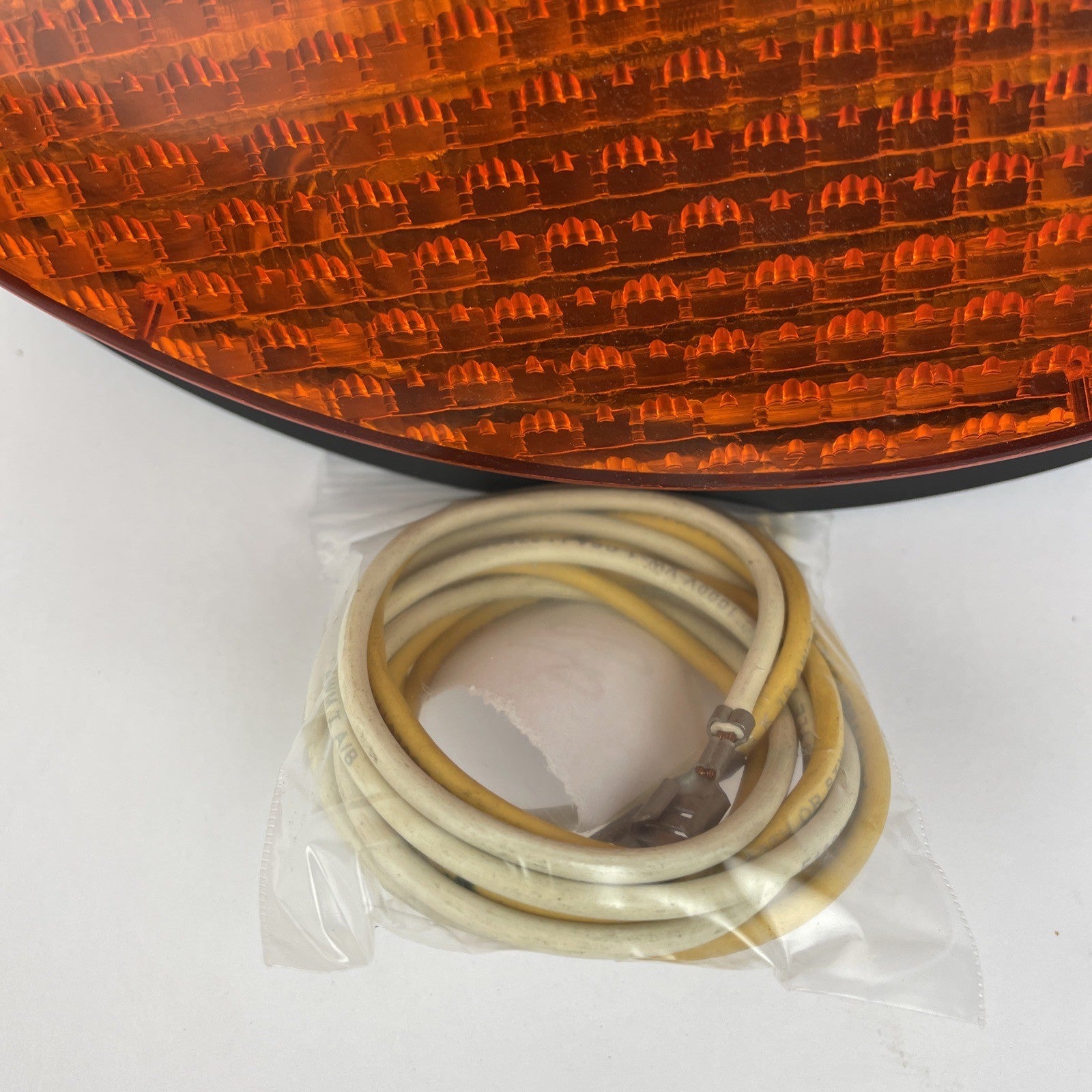 12" General Electric Yellow LED Traffic Light Signal Lens 120V Model  DR6     ab