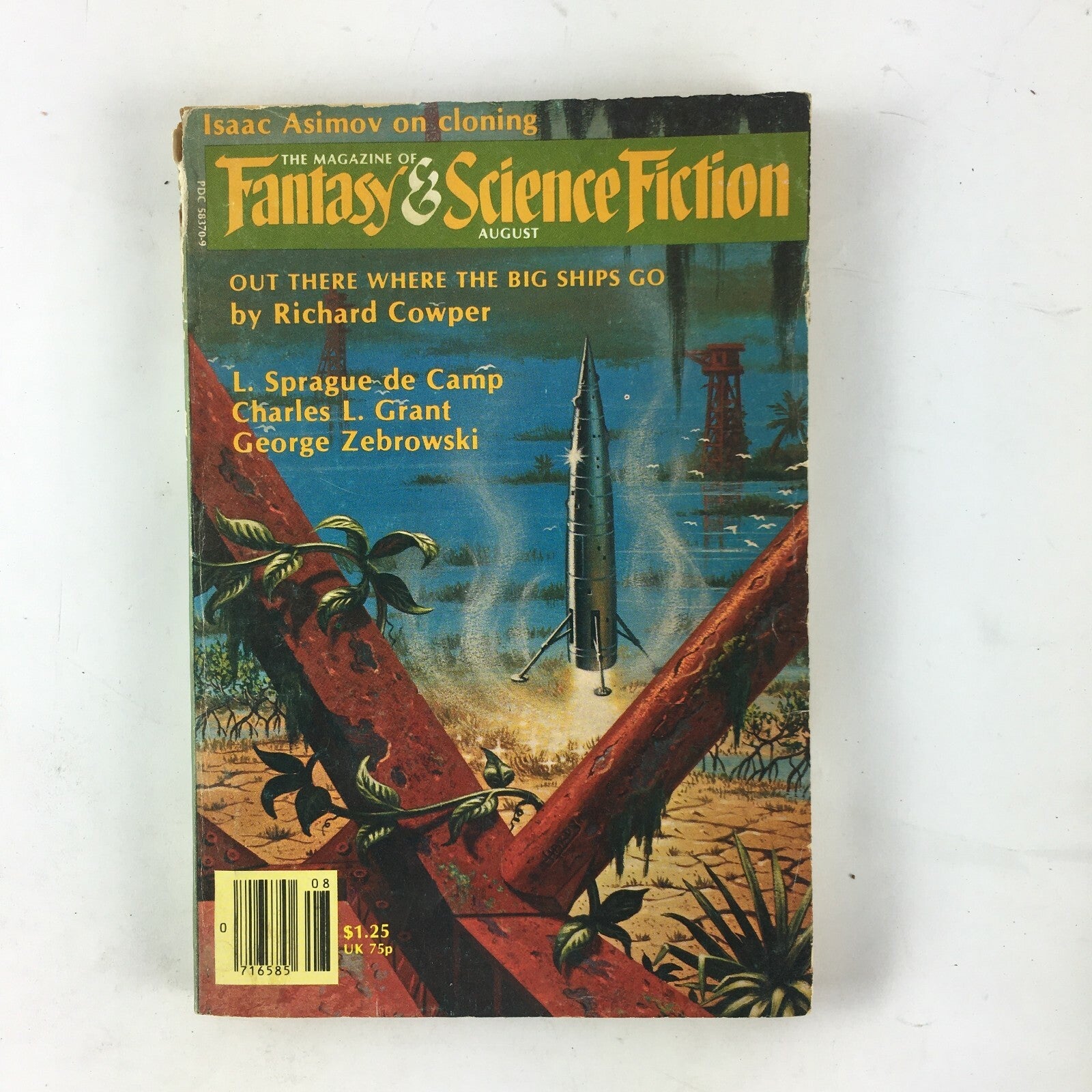 August Fantasy&Science Fiction Magazine Richard Cowper Charles L.Grant George