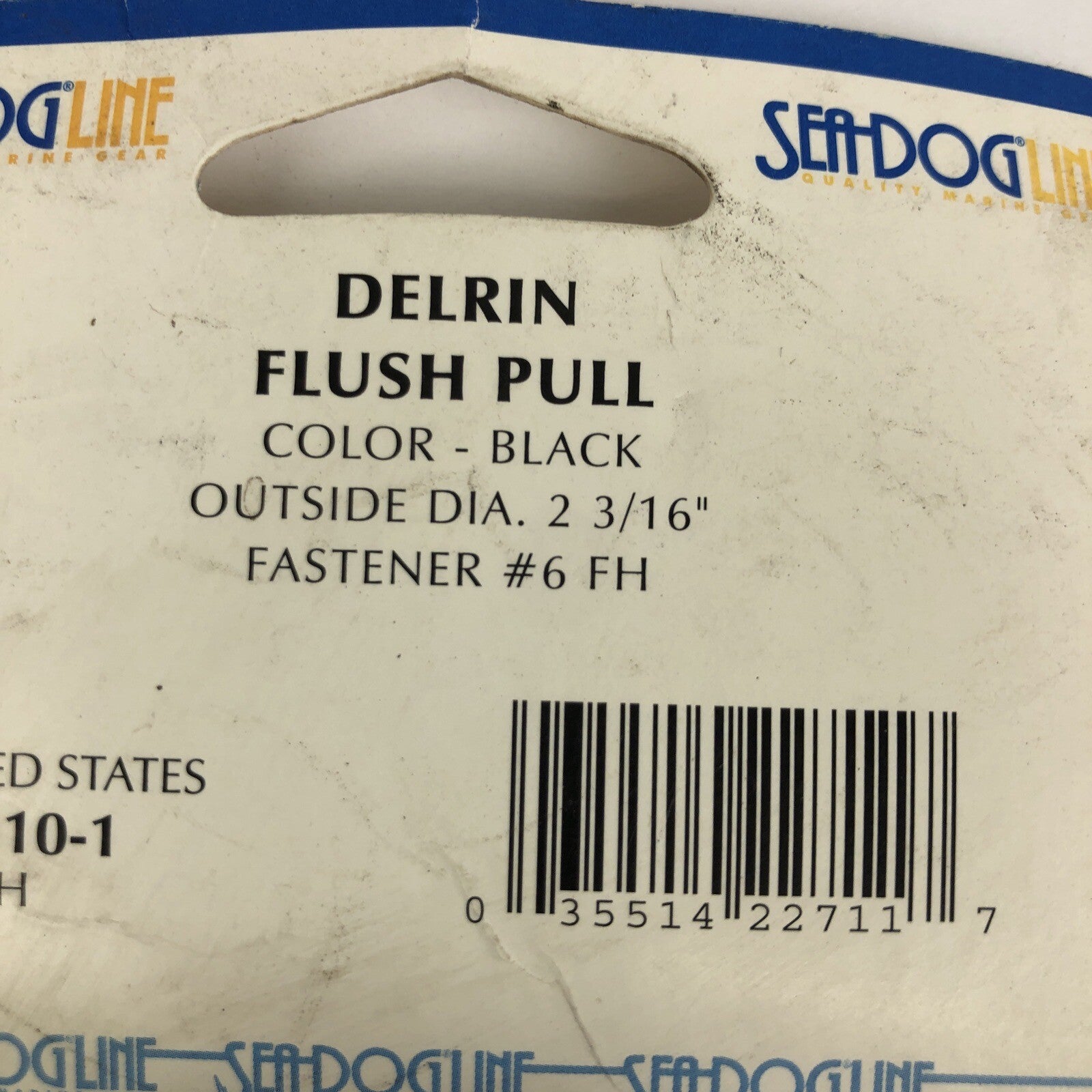 Lot of 2 x Sea-Dog Marine SEA DOG Line Black Flush Pull #227310-1 OD - 2 3/16"