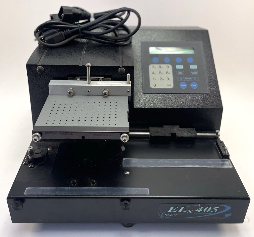 BioTek ELx405 Select CW Microplate Washer ELX405UCWVS 96/384 Well w/ Cords
