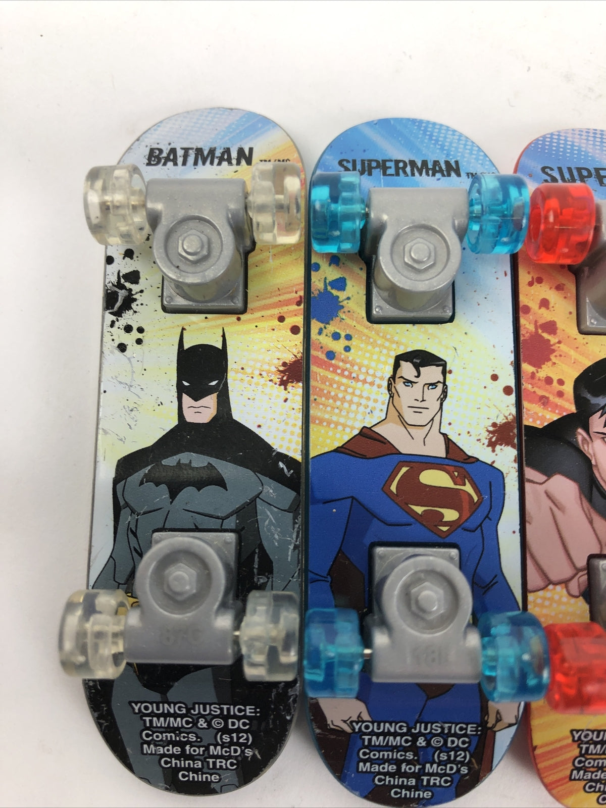Lot of 5 Finger Skateboard Star Wars Clone Wars / Young Justice McDonald's Kids