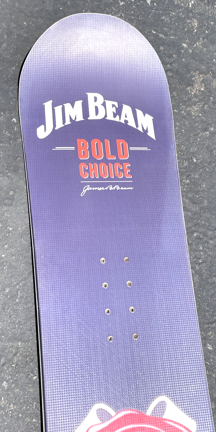 JIM BEAM Genuine Whiskey 152 cm Promotional Snowboard James B. Beam Bold Choice