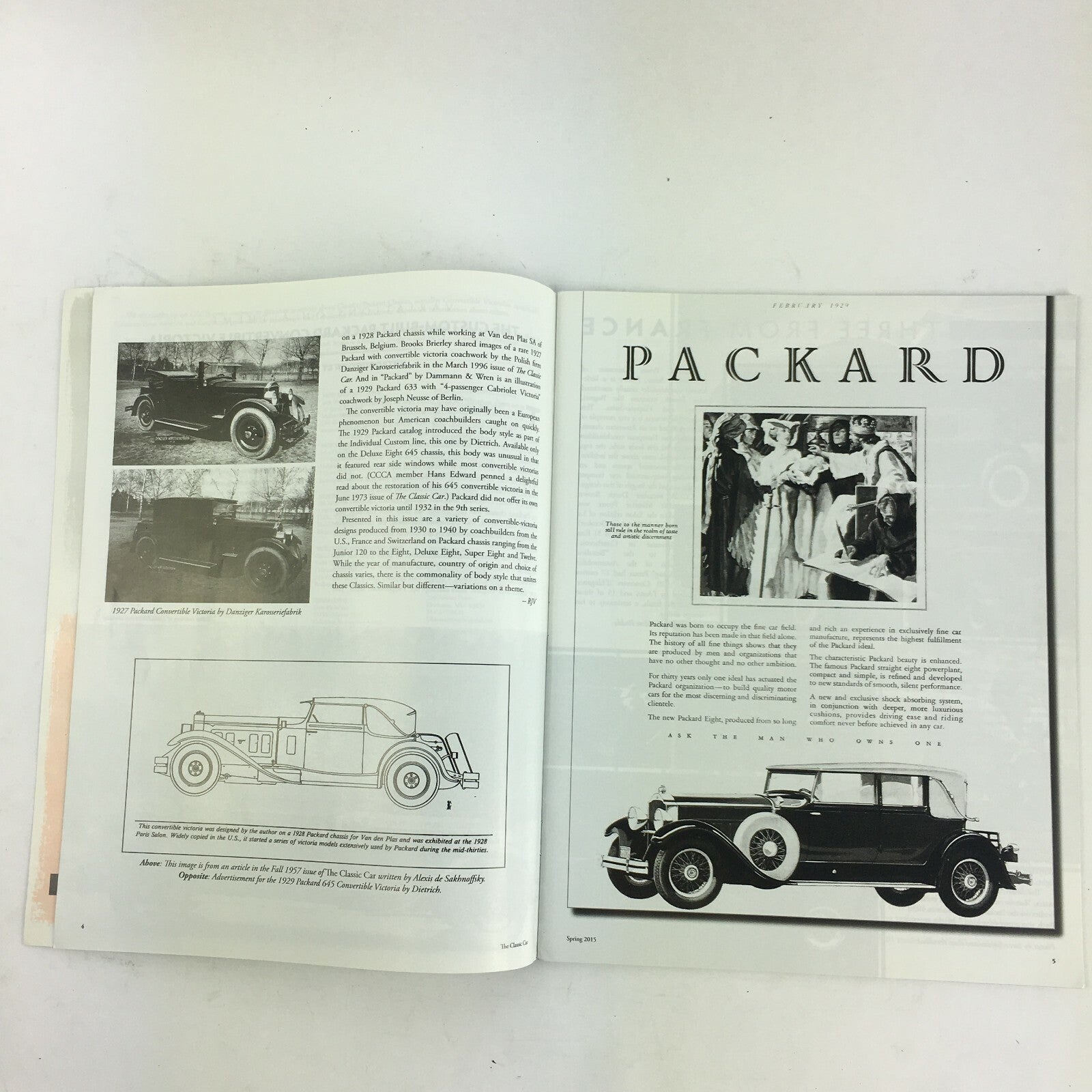 Spring 2015 Volume LXIII The Classic Car Packard Convertible Victoria