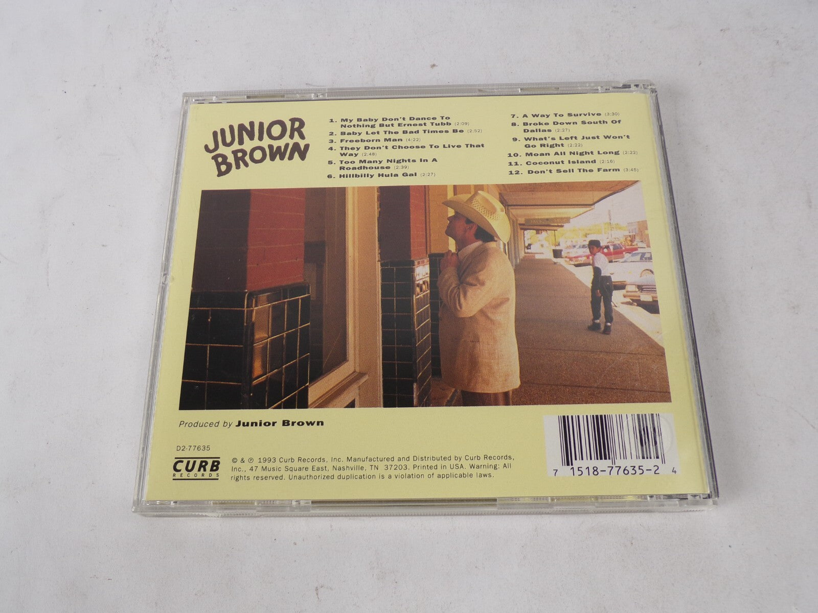 Junior Brown 12 Shades Of Brown Freeborn Man Too Many Nights In A RoadhouseCD#62