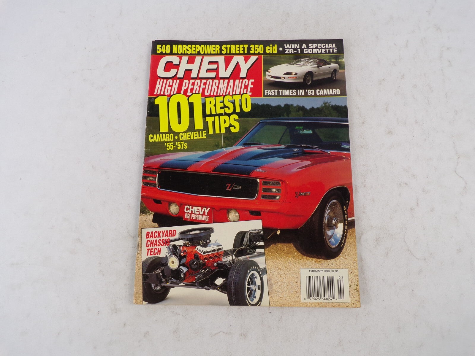 February 1993 Chevy High Performance 101 Resto Tips Camaro Chevelle Horsepower S