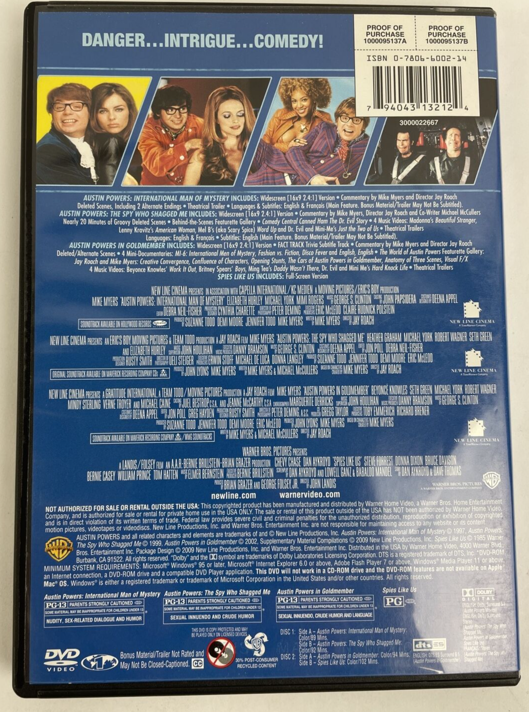 4 Film Favorites International Spies DVD / Ships free Same Day with Tracking