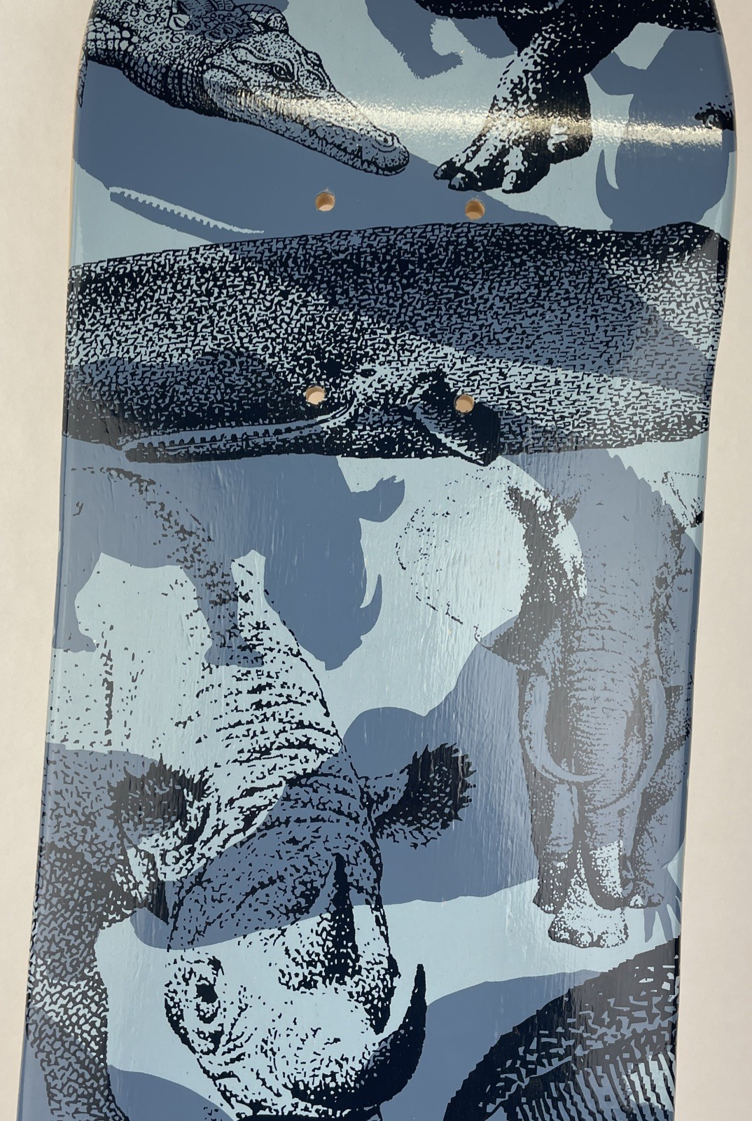 RARE Vintage Cliche Skateboards " Big Camo Blank Series Skateboard Deck 7" x 31"