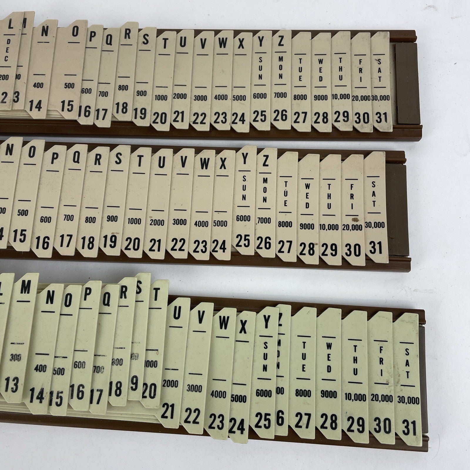 Lot of 3 Pendaflex General Purpose Indexed Sorter Letter Size Plastic # 40652