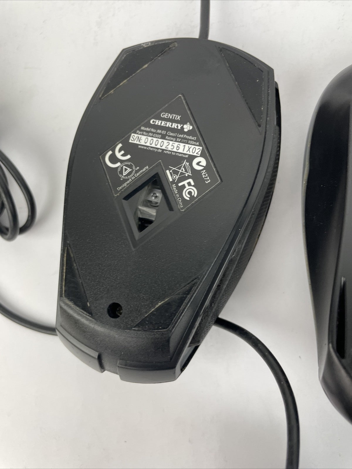 6 x Assorted Corded Mouse Lot - CHERRY GENTIX, 2 x Lenovo, Dynex, HP, Kensington