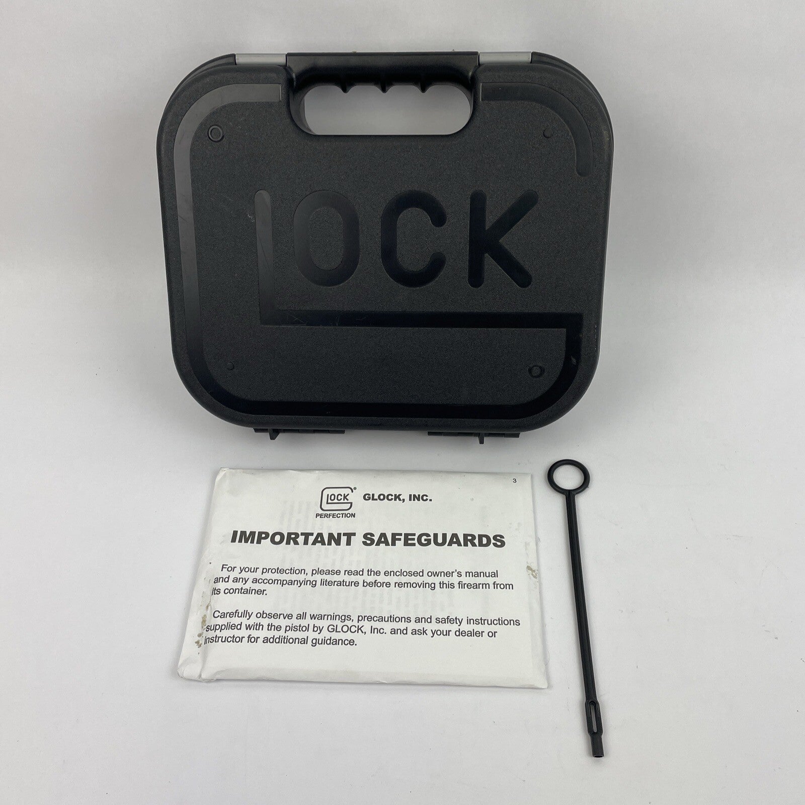 Glock Factory Padded Pistol Case w/ Manual, Cleaning Rod - LOOK
