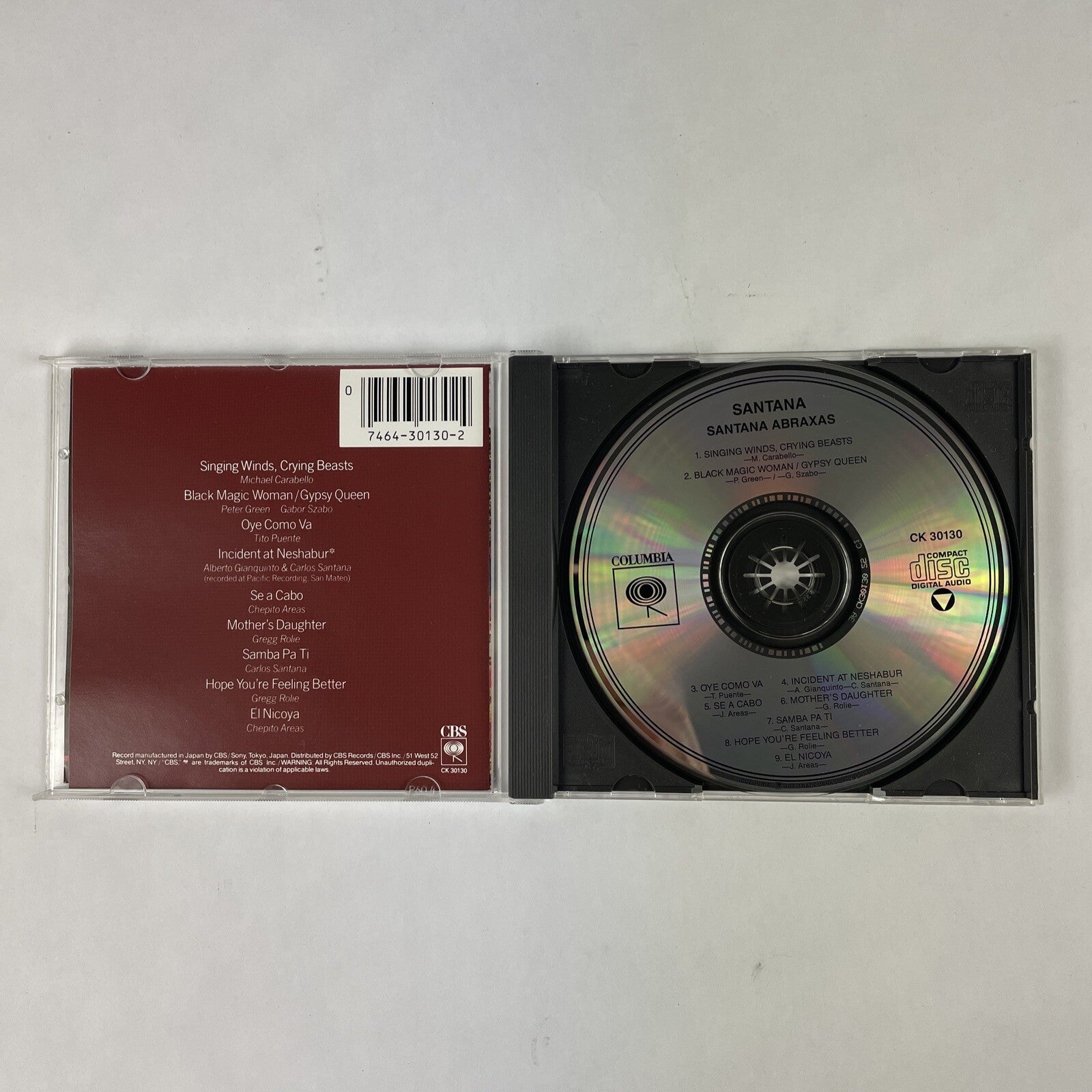 Santana Abraxas Self Titled CD (CK 30130)   #15