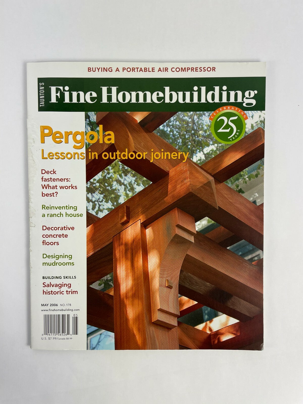 May 2006 Fine Homebuilding Magazine Pergola Lessons OutdoorJoinery Decorative #B