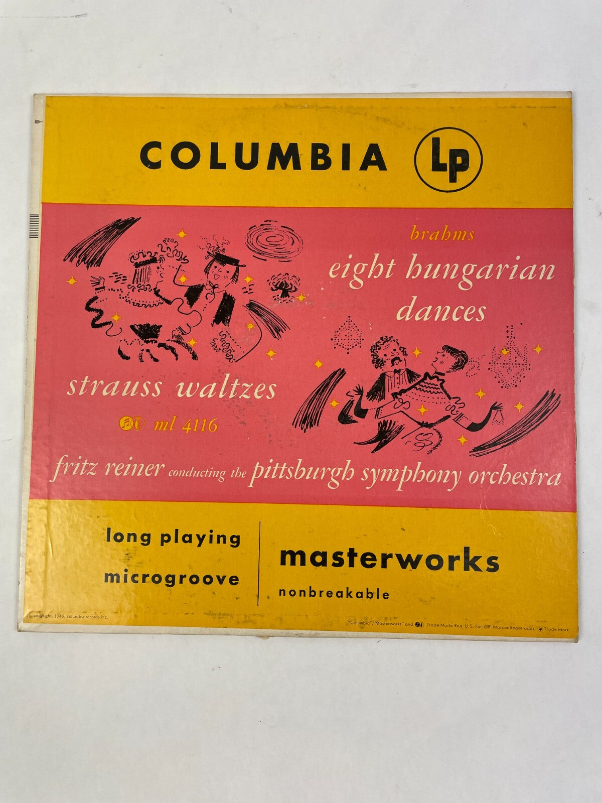 Eight Bungarian Dances Strauss Waltzes Fritz Reiner Pittsburgh Vinyl Record
