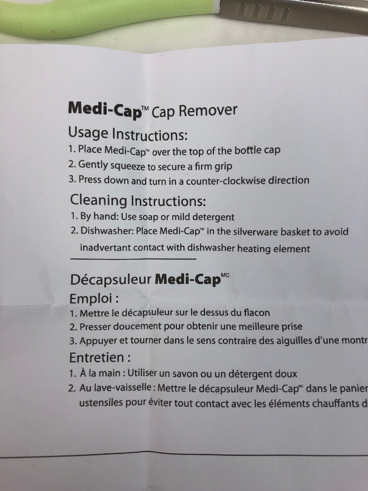 NEW Medi-Cap Cap Remover and Ring Pull Can & Jar Opener SET - Avon Wellness 