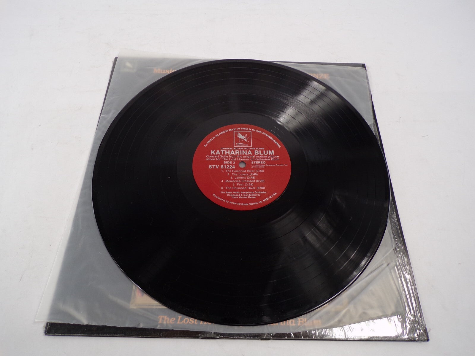 Music Composed by Hans Werner Henze Swann in Love Katharina Blum Vinyl Record