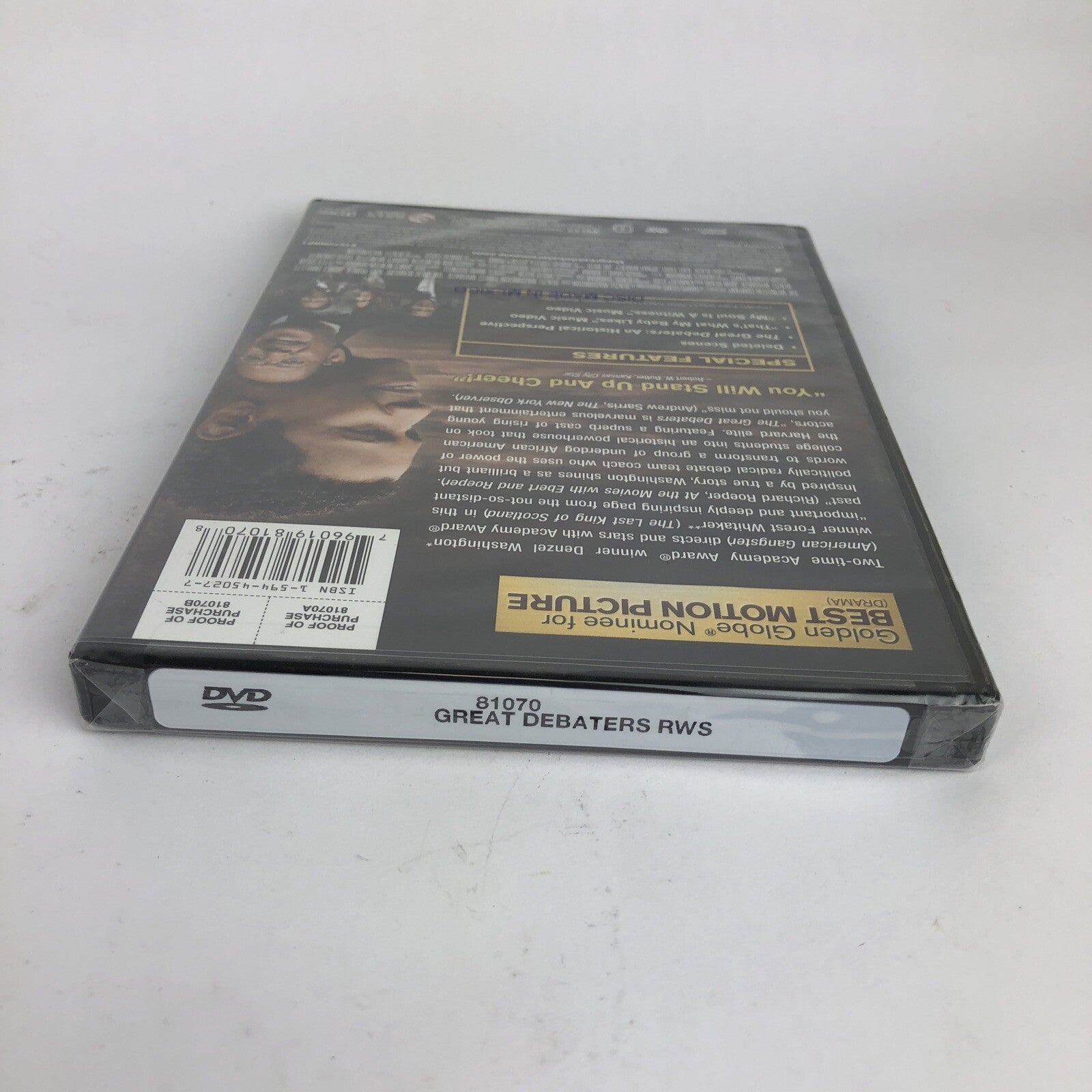 The Great Debaters DVD Denzel Washington Forest Whitaker Damien Leake BRAND NEW!