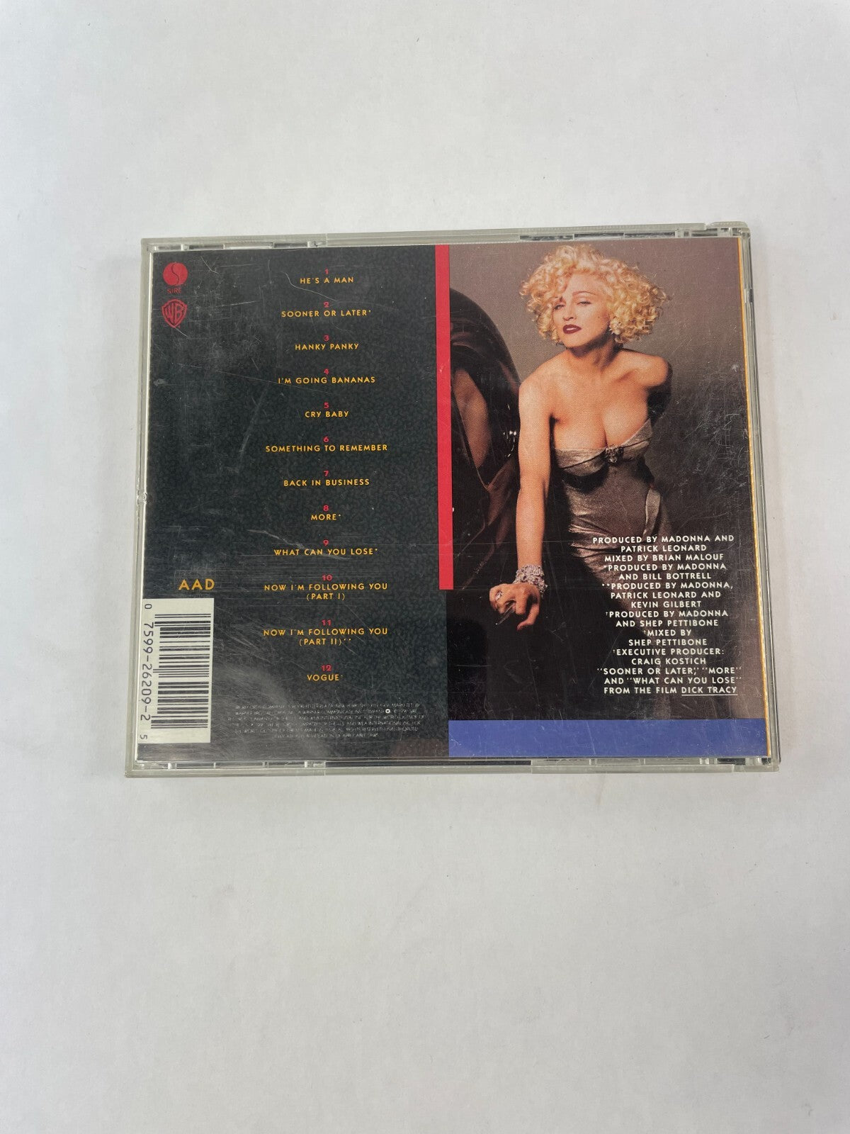 Madonna I'm Breathless He's A Man Sooner Or Later Hanky Panky I'm Going BanCD#73