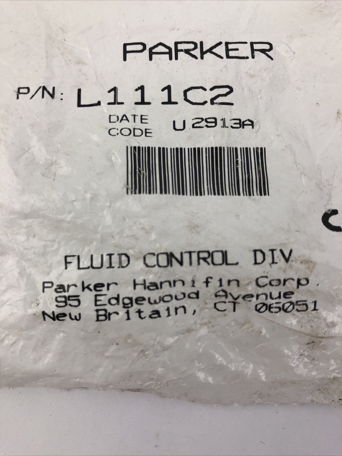 Parker Fluid Control Division L111C2 Solenoid Valve with Hardware- LOOK