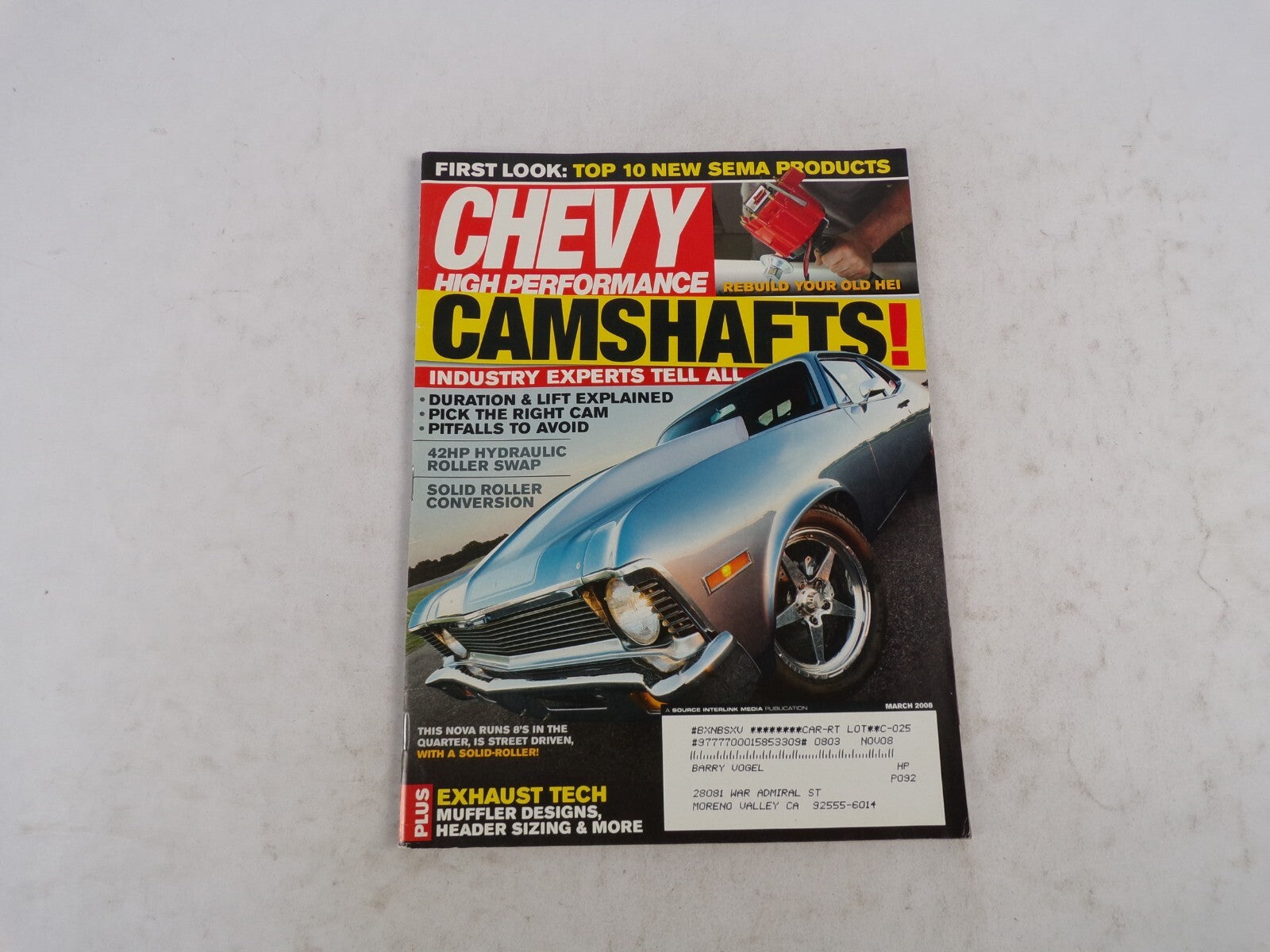 March 2008 Chevy High Performance Camshafts Duration Lift Explained 42HP Hydraul