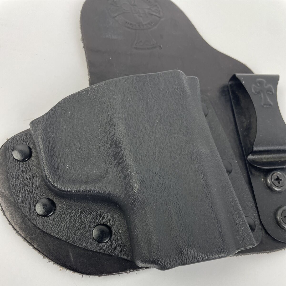 CrossBreed modular holster with clip compatible with Belly Band Pac Mat and Mini Pac Mat systems