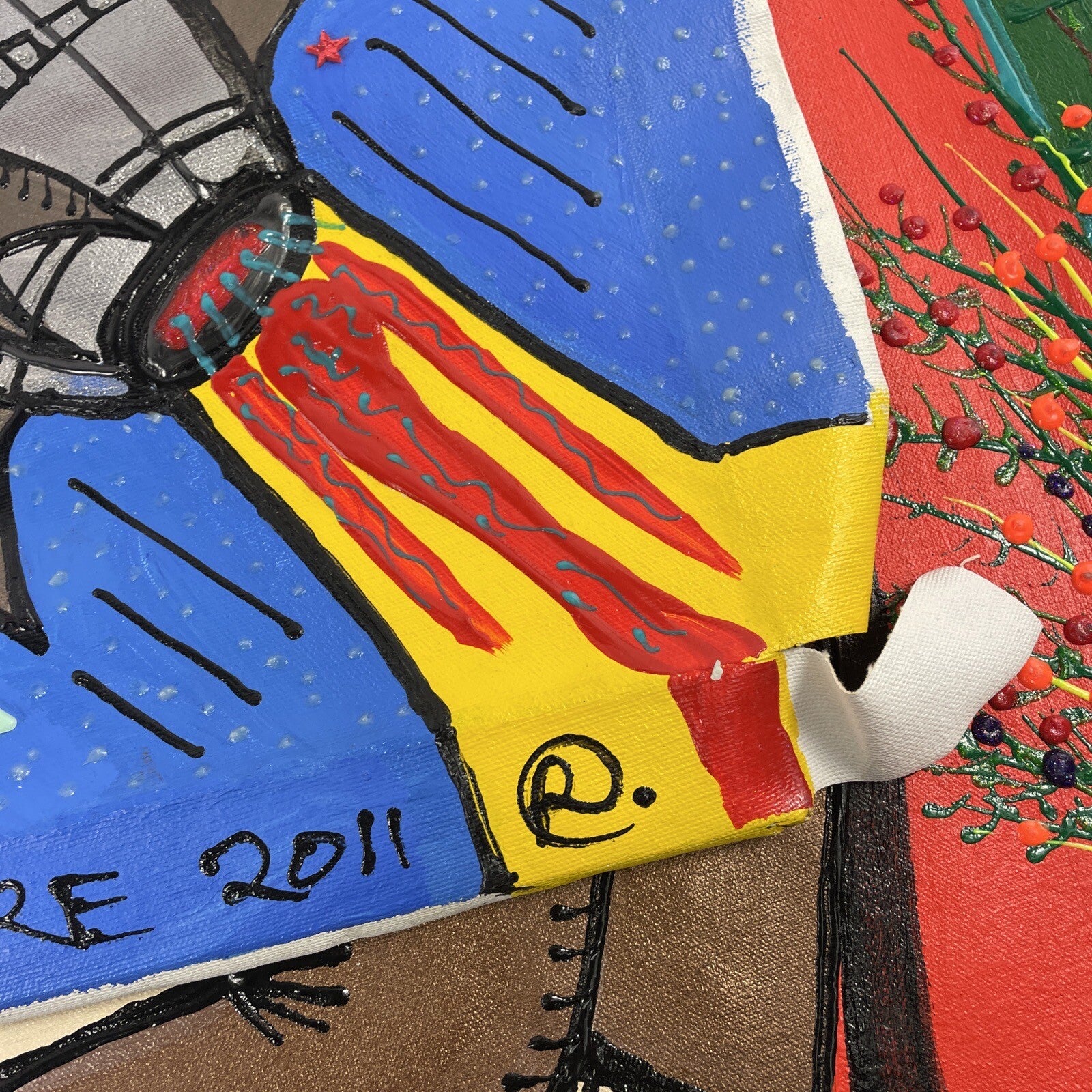 Fernando FER Sucre original oil paintings on canvas with hand-painted skateboard deck set.