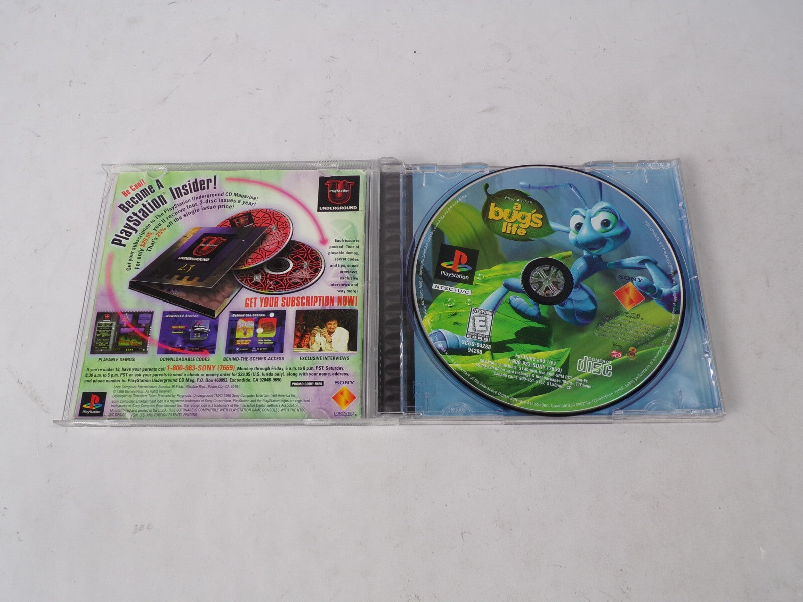 Playstration A Bugs Life Relieve The Feeling From The Feature Film In This CD#41