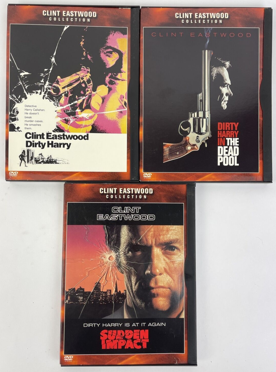 The Dead Pool, Sudden Impact, Dirty Harry (DVD, 2001, Clint Eastwood Collection)