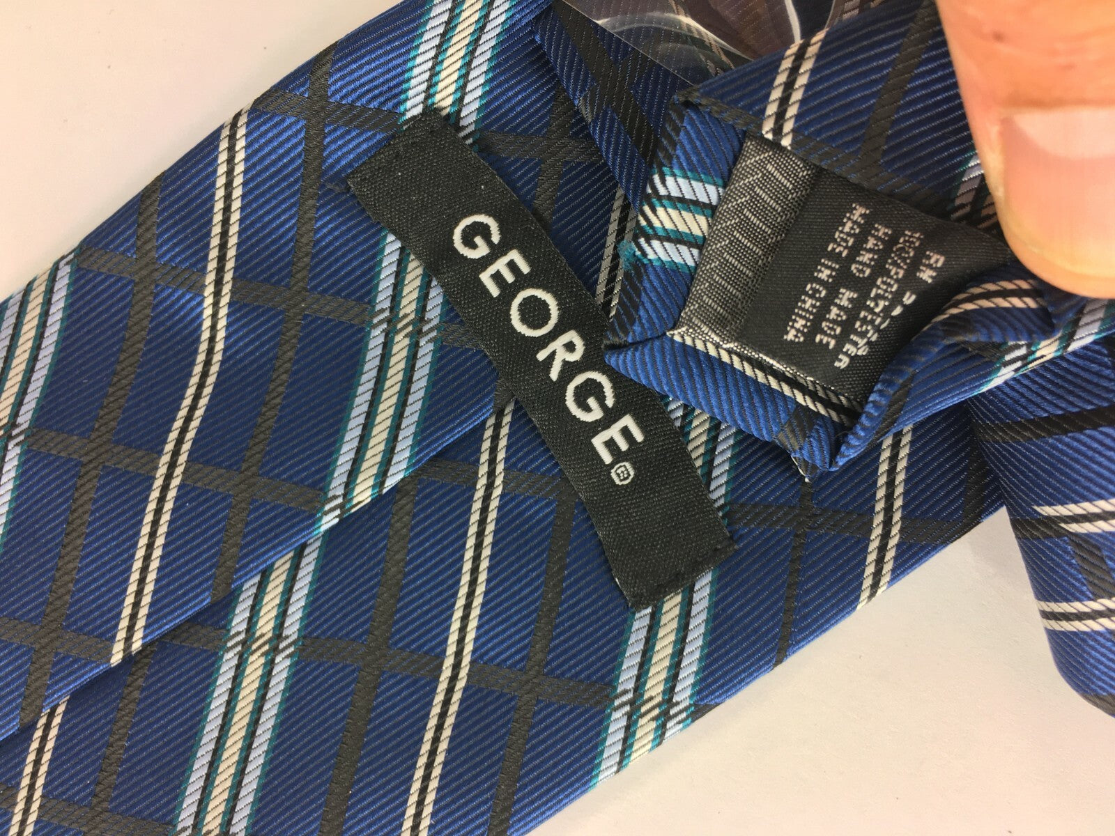 Genuine George 100% Silk Handmade Stylish Formal/Casual Tie Multi Coloured