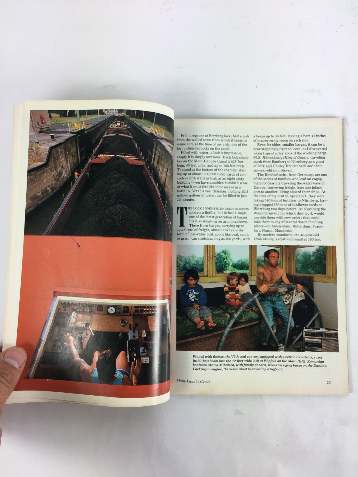 August 1992 National Geographic Magazine Struggle of the Kurds Main-Danube Canal