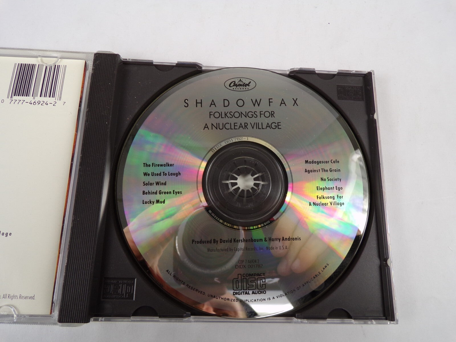 Shadowfax Folksongs For A Nuclear Village Capitol The Firewalker We Used CD#55