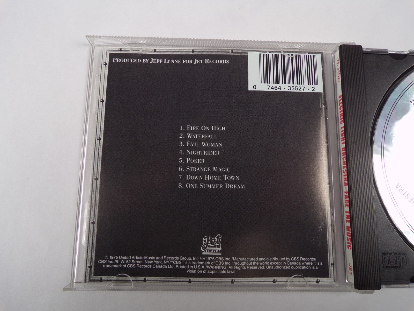 Electric Light Orchestra Face The Music Fire On High Waterfall Evil Woman CD#58