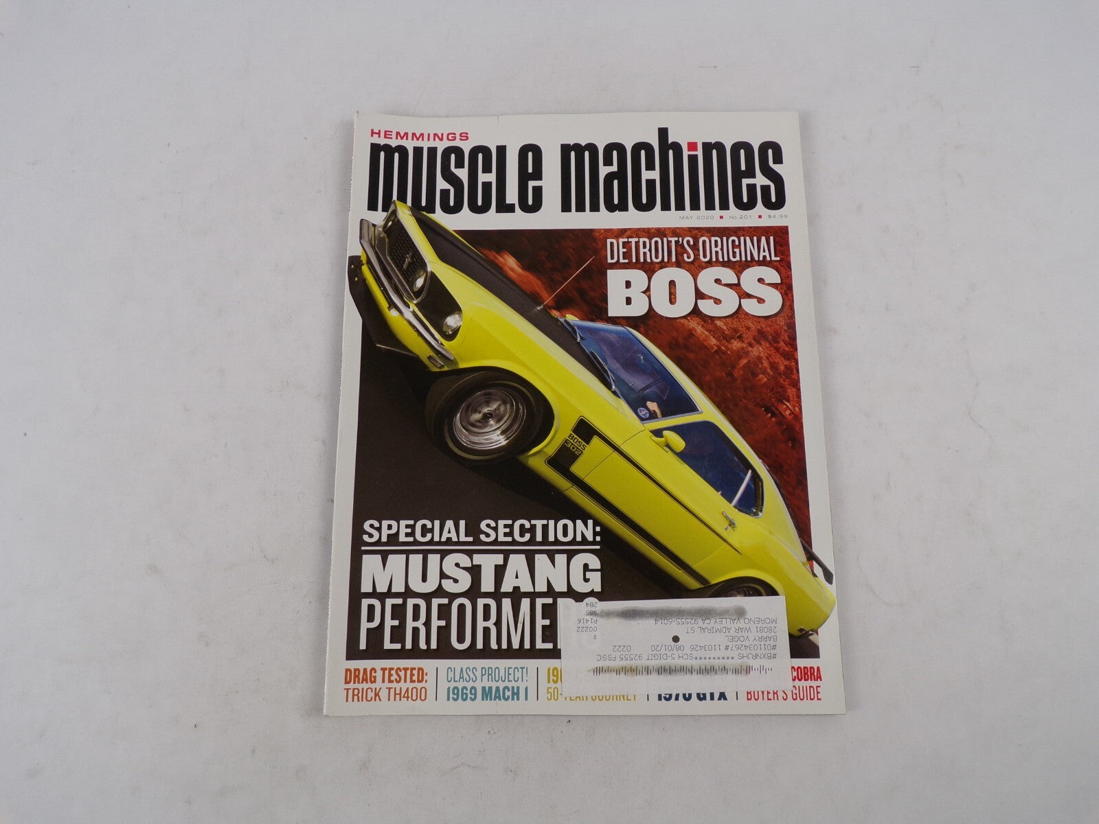 May 2020 Hemmings Muscle Machines Magazine Detroit's Original Boss Special