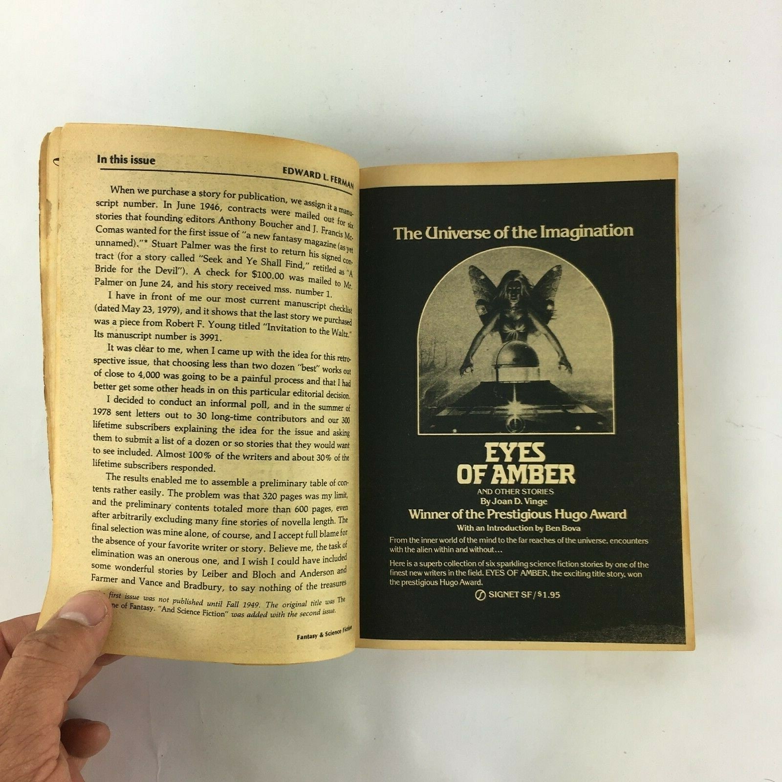 October Fantasy&Science Fiction Magazine Alfred Bester Anthony Bouher R.Bretnor