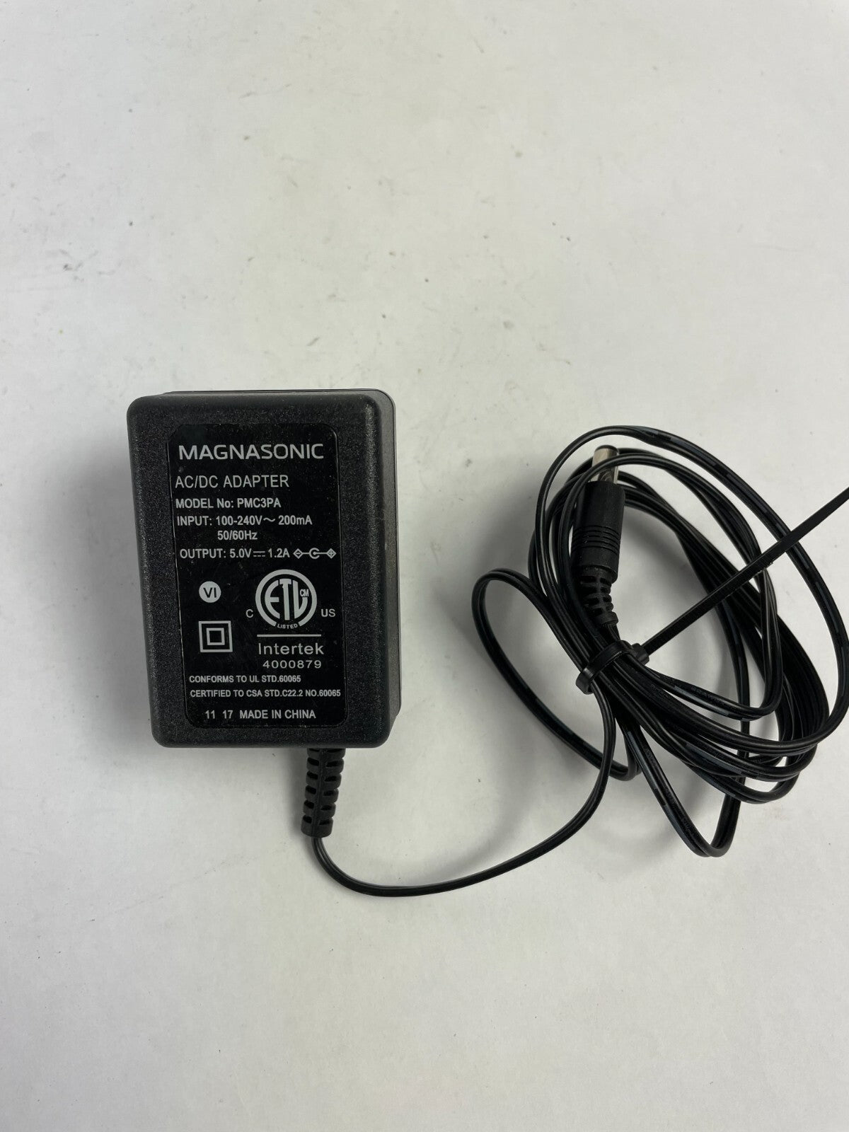 Genuine MagnaSonic PMC3PA Ac Adapter Output 5 V 1.2 A Power Supply Adapter A59
