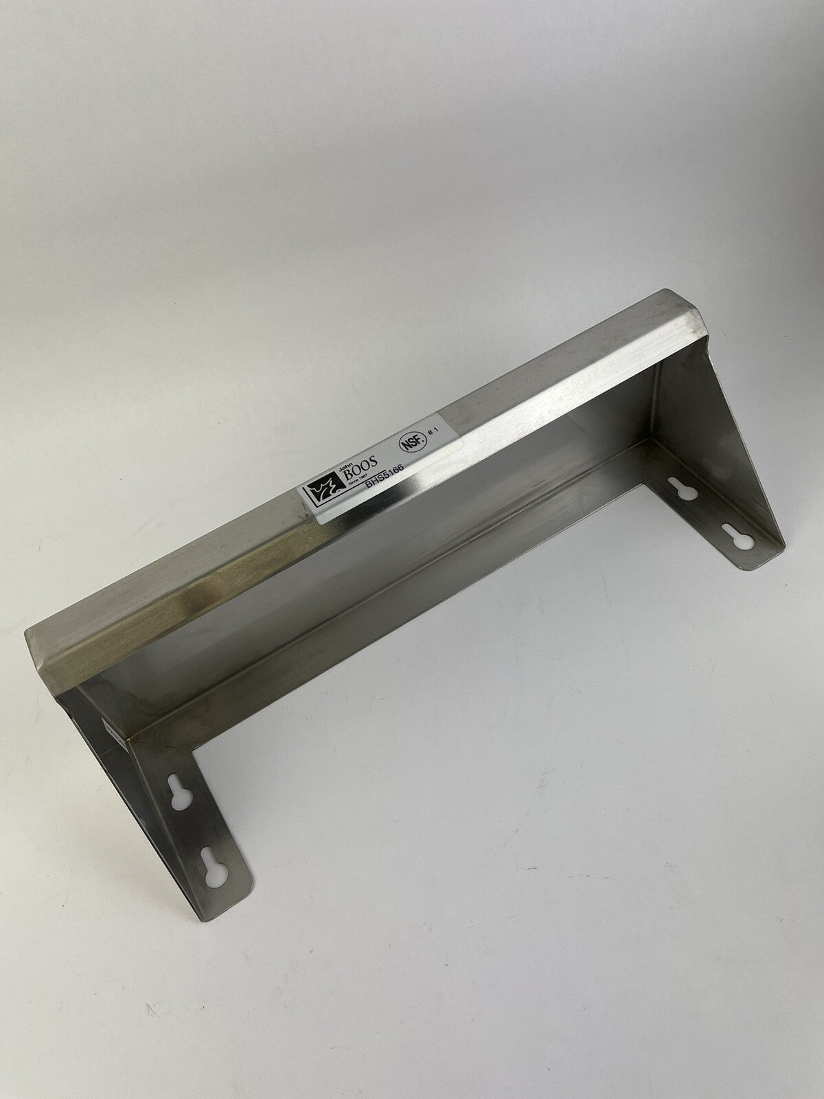 John Boos BHS5166 Lavatory Shelf wall-mounted 16"W x 5"D 16/300 stainless steel