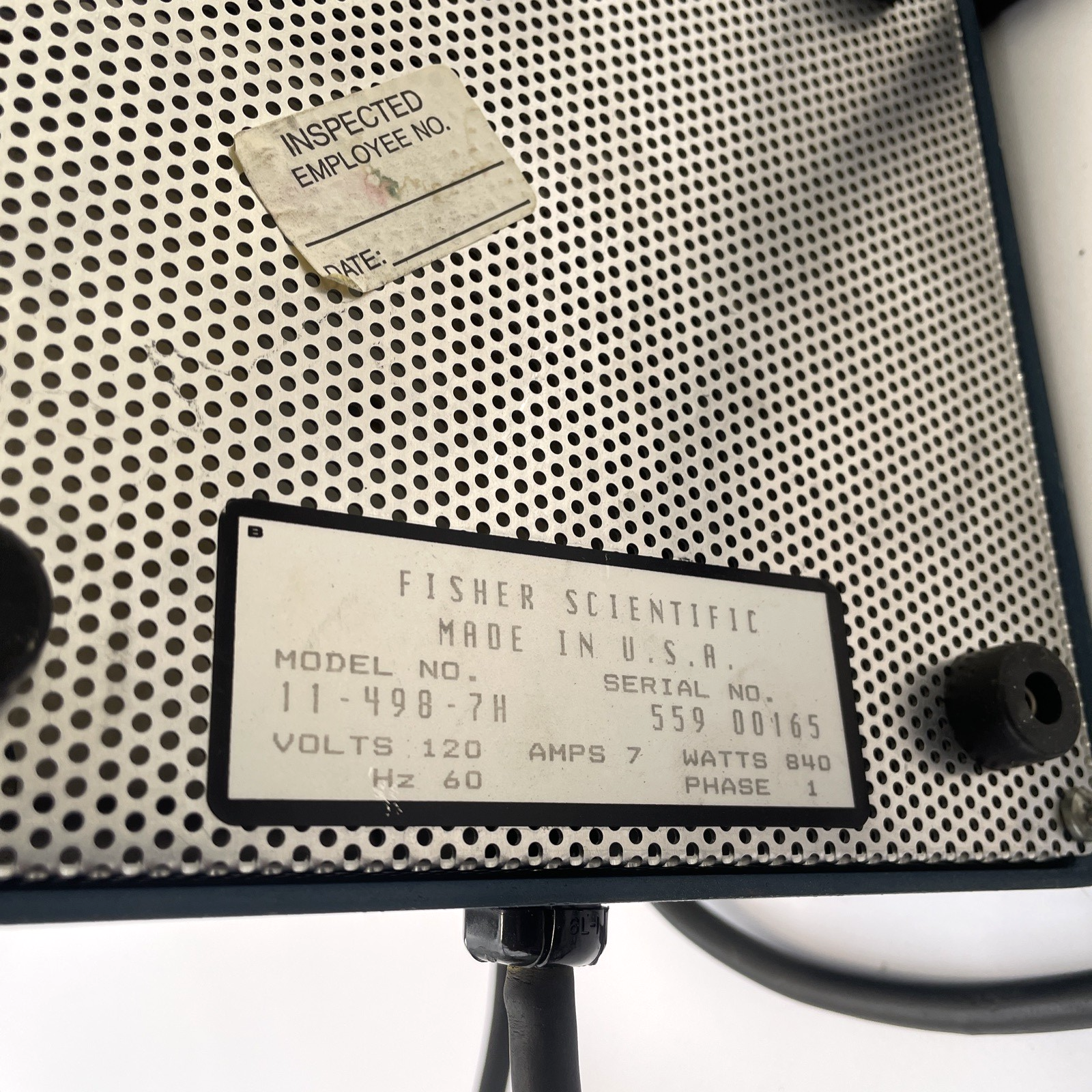 Fisher Scientific Hot Plate Cat. No. 11-498-7H 120v hotplate heating ceramic