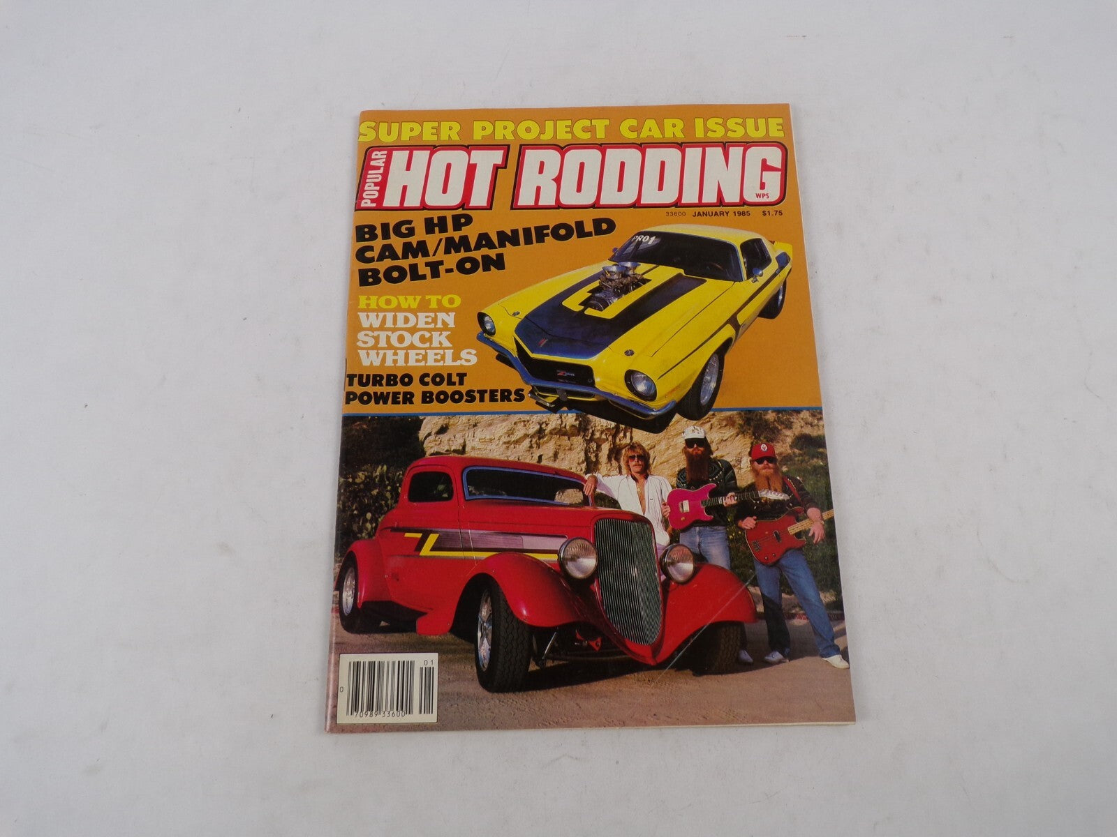 January 1985 Hot Rod Magazine Super Project Car Issue Big HP Cam/Manifold Bolt-O