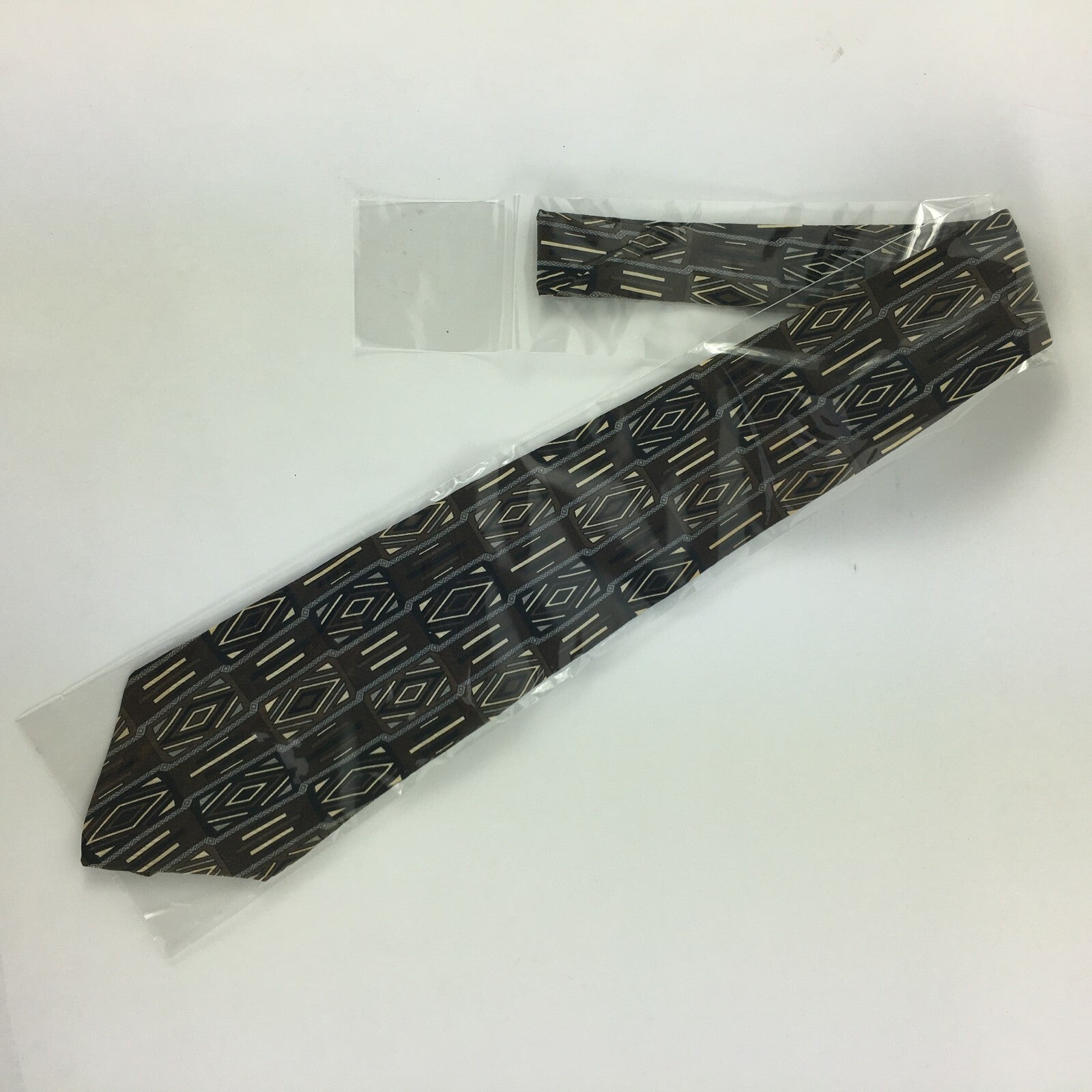 Genuine Via Mangoni 100% Silk Handmade Stylish Formal/Casual Tie Multi Coloured