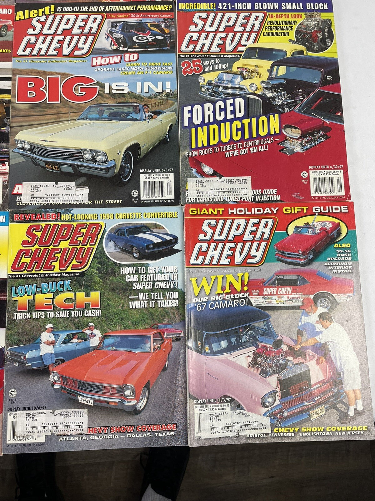 Lot of 12: SUPER CHEVY MAGAZINES Complete Full Set 12 issues Jan to Dec 1997