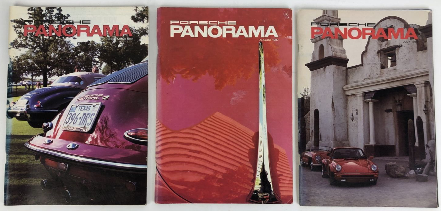 Porsche Panorama Magazine - 1987 Complete Set 30th Anniversary 12 issue -  RARE