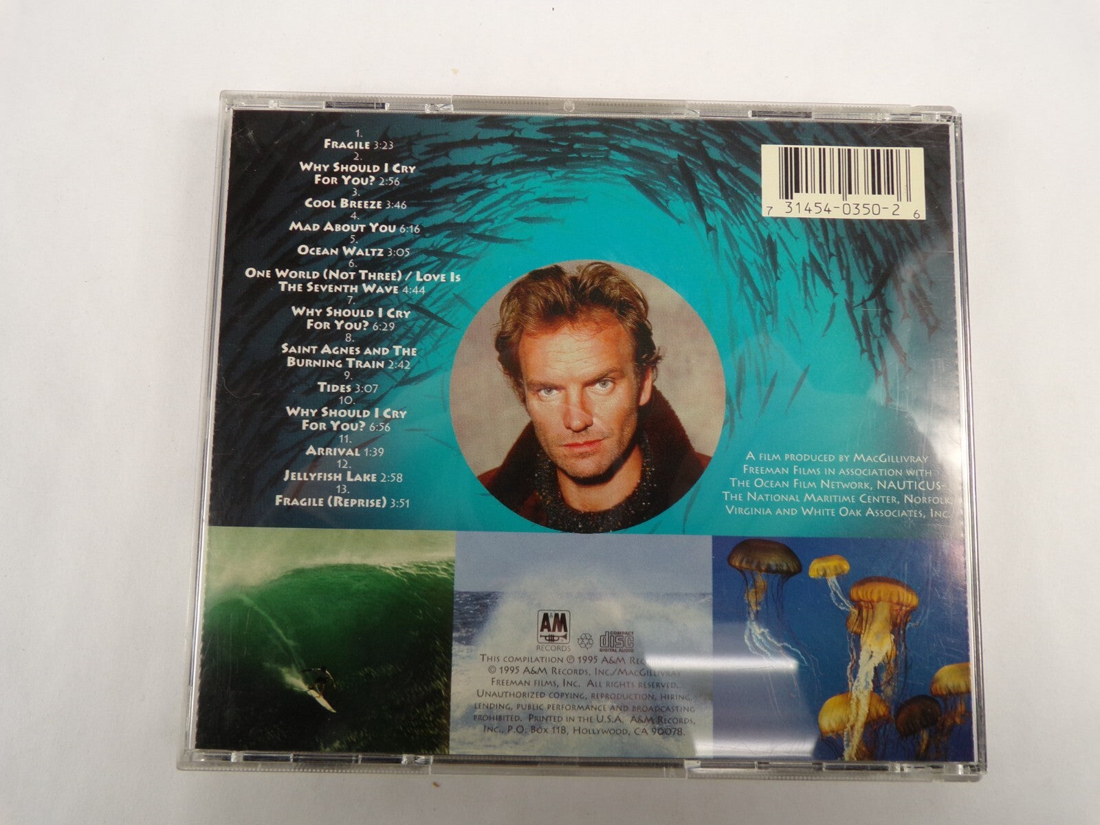 The Living Sea Featuring The Music Of Sting Fragile Tides Arrival CD#54