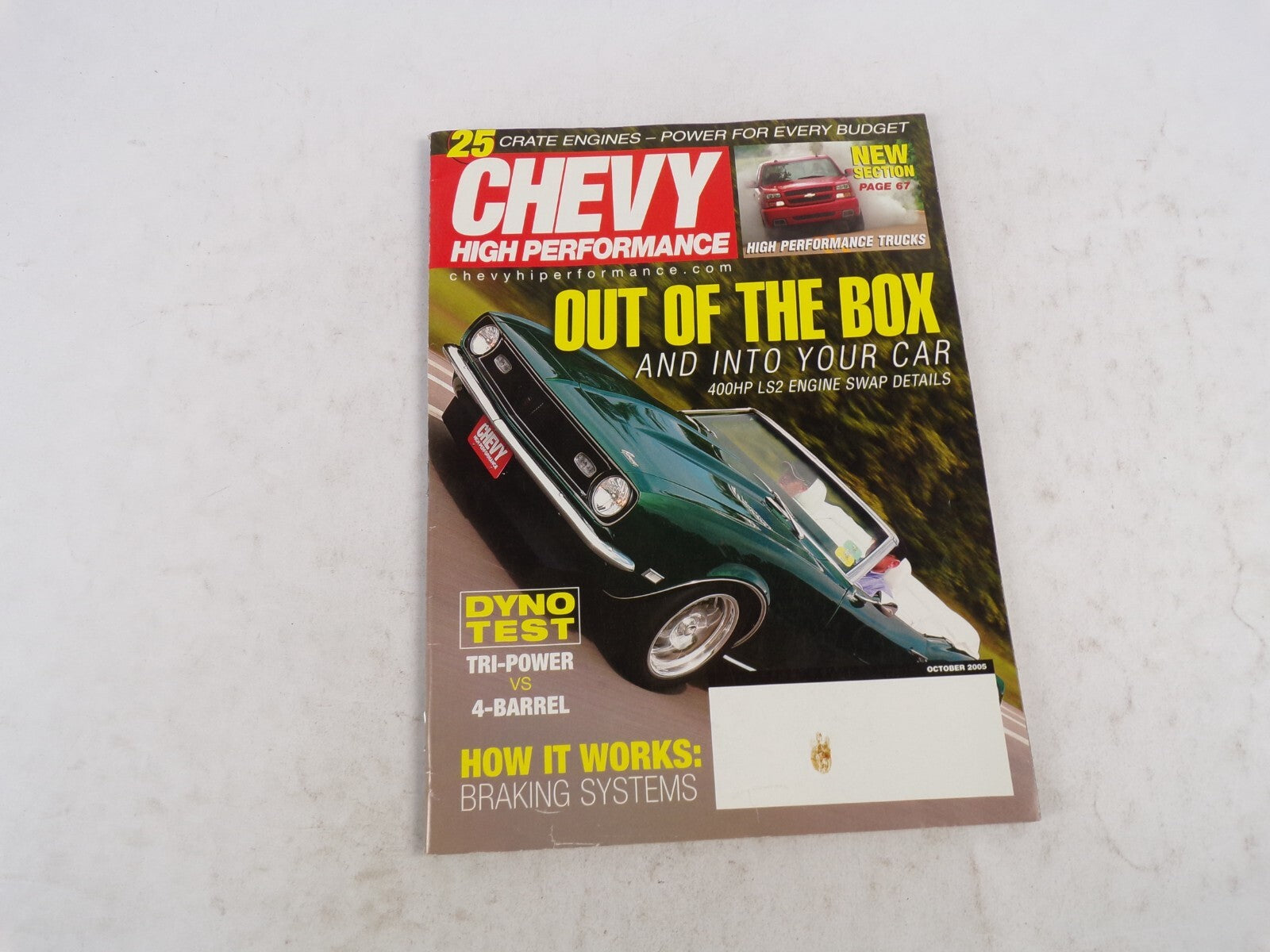 October 2005 Chevy High Performance Out Of The Box And Into Your Car 25 Crate