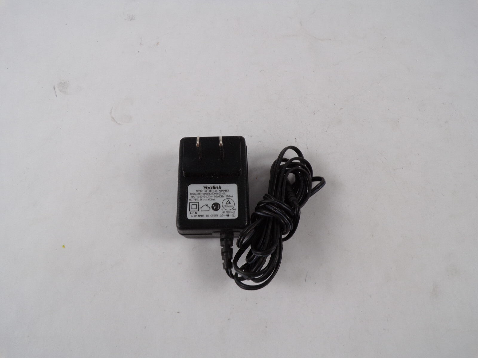 Genuine Yealink OH-1006B0500600U-UL Output 5 V 600mA Power Supply Adapter A43
