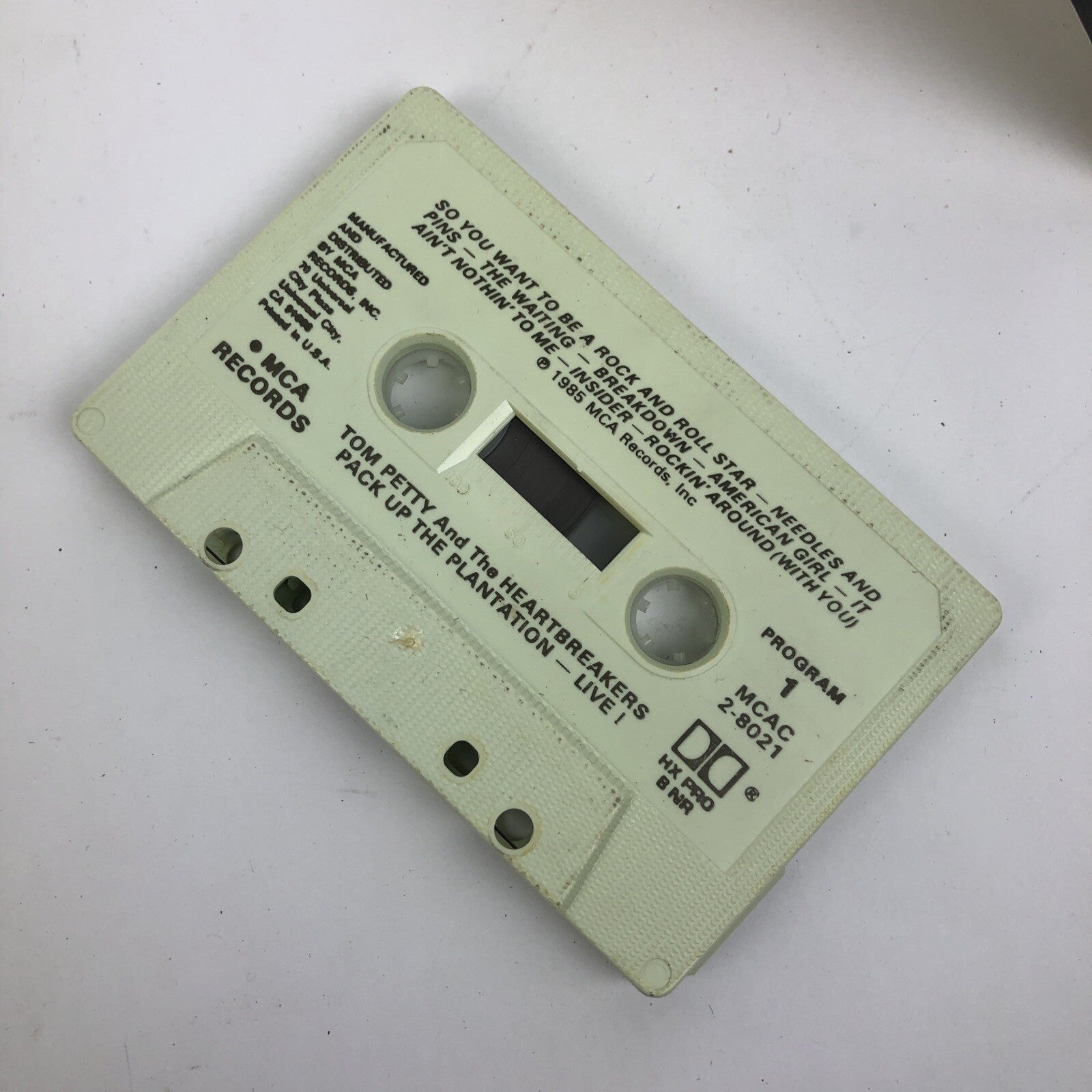 Tom Petty and the Heartbreakers Cassette Tape Pack up the Plantation Live MCA